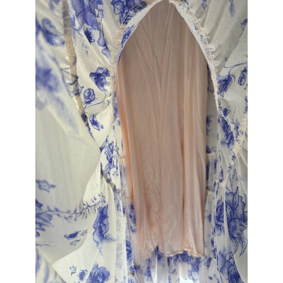 Free People Feeling Groovy Maxi Dress Floral Print Size Large - Picture 5 of 7